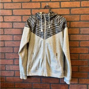 Retro Nike full zip hoodie with zigzag pattern Size Medium